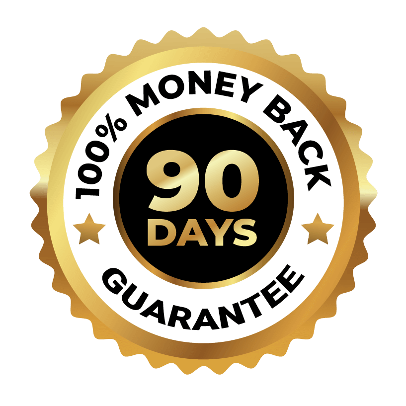 90-Day Money Back Guarantee Seal